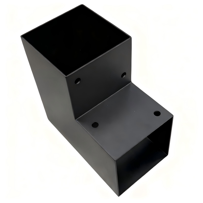 Black-Power-Coated-Post-Anchor-Pole-Ground-with-fine-invisibility-weld-technique