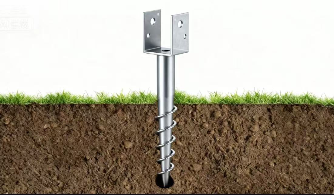 fence post screw anchors