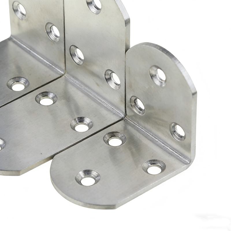 Round Edge L Shape Galvanized Steel Good Quality Angle Brackets Wood Connector