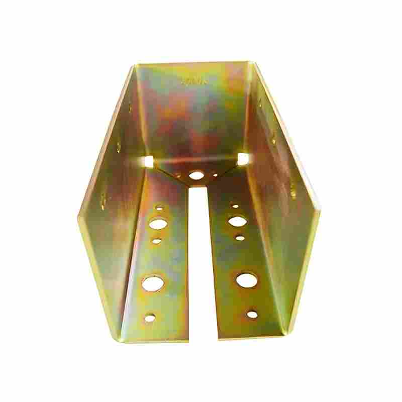 Custom Yellow Zinc-Plated Metal Wood Frame Connectors for Joist Hanger
