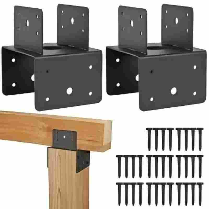 4X4 6X6 8X8 Post to 4X6 Beam Anchor Wood Angle Connector
