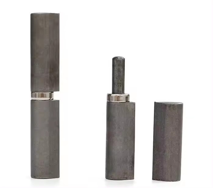 Adjustable weld on gate hinges