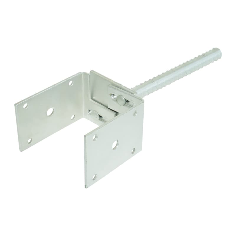 Adjustable U post base anchor