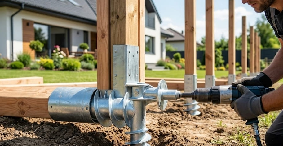 Přeskočit beton: Průvodce instalací kotvy s zemním šroubem pro oplocení