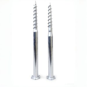 ground screw fence support