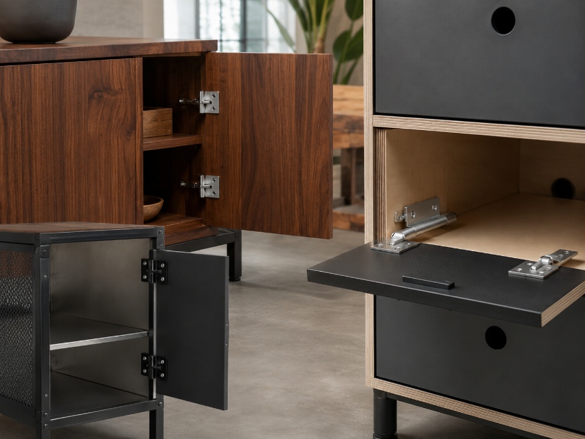 How Do Specialty Hinges Solve Custom Furniture Design Challenges