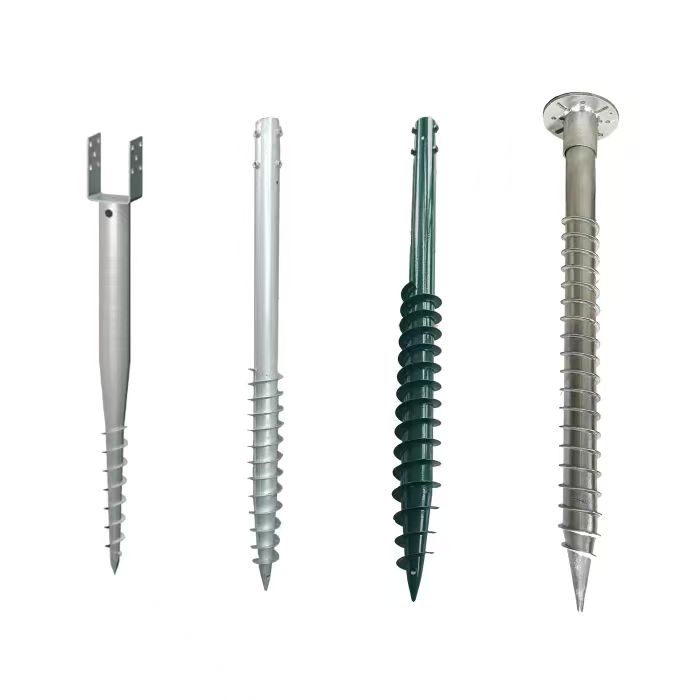 helical fence post anchors